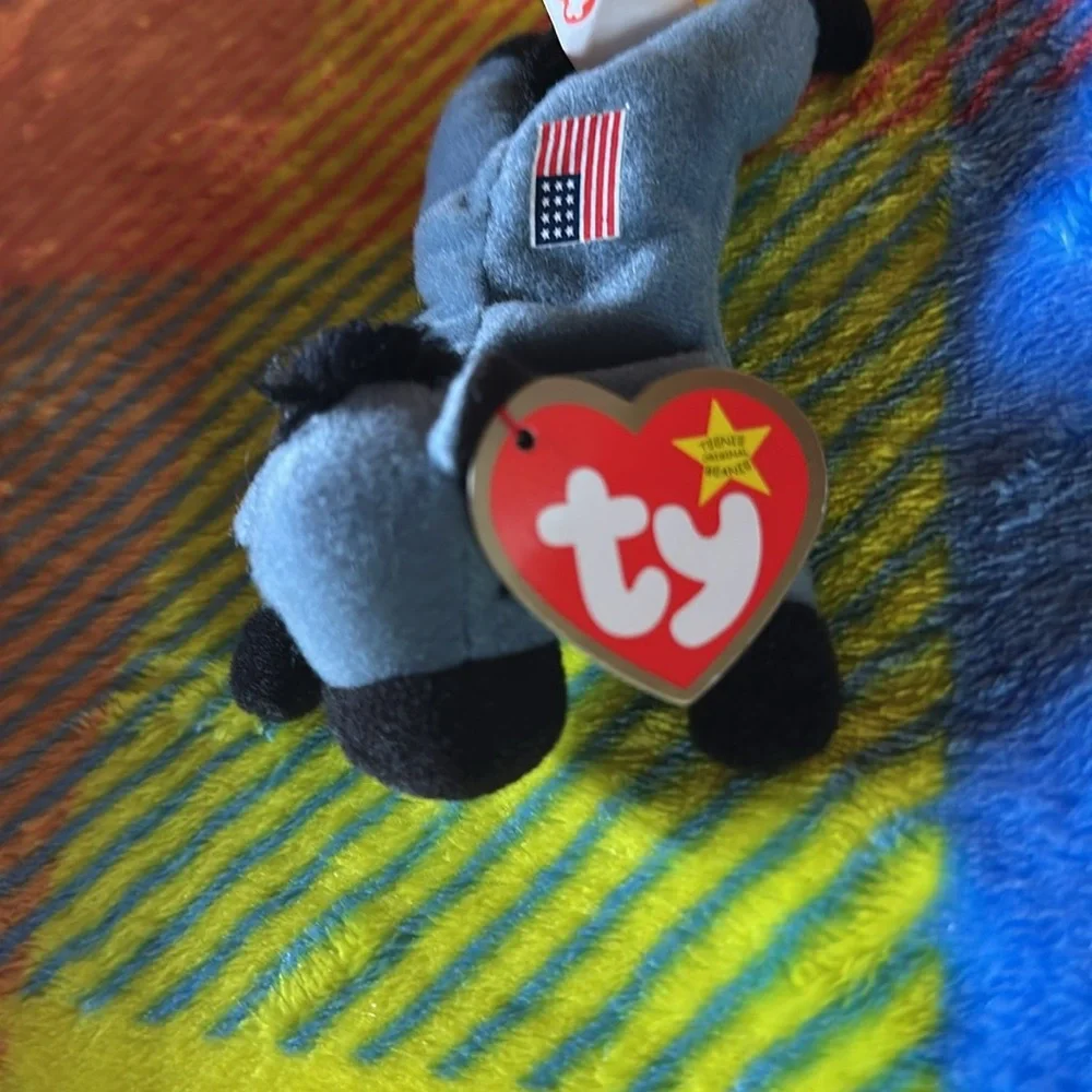 Ty Lefty the Donkey Teenie Beanie Baby